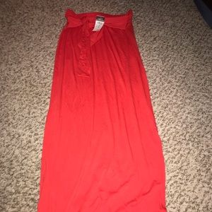 Rue 21 Bright Red Maxi Skirt